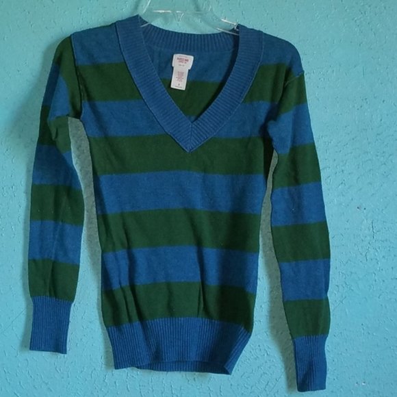 Mossimo Supply Co Sweater Top Green V Neck WOMEN'S Large WOMAN'S - Picture 6 of 6